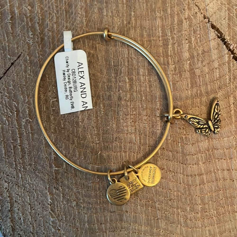 Alex and Ani butterfly bracelet